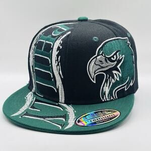Philadelphia Eagles Hat Cap SnapBack NFL Kelly Green Embroidered Graffiti